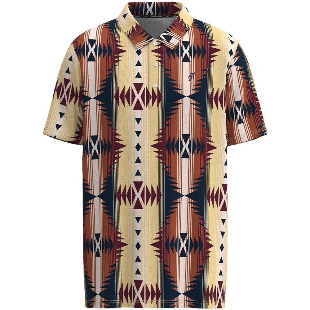 Hooey - Mens Weekender Polo Aztec Pattern All Over