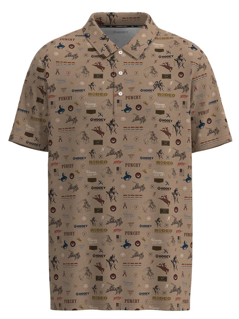 Hooey - Mens Weekender Polo With Multi Color Rodeo Print All Over - Image 2