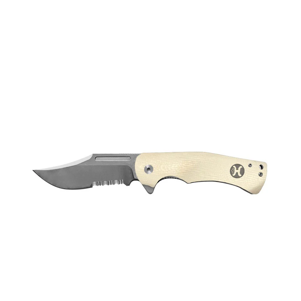 Hooey - Unisex Avalanche Knife Clip Point Flipper 3.25 Serrated Blade With A 4.25 Handle - Image 2
