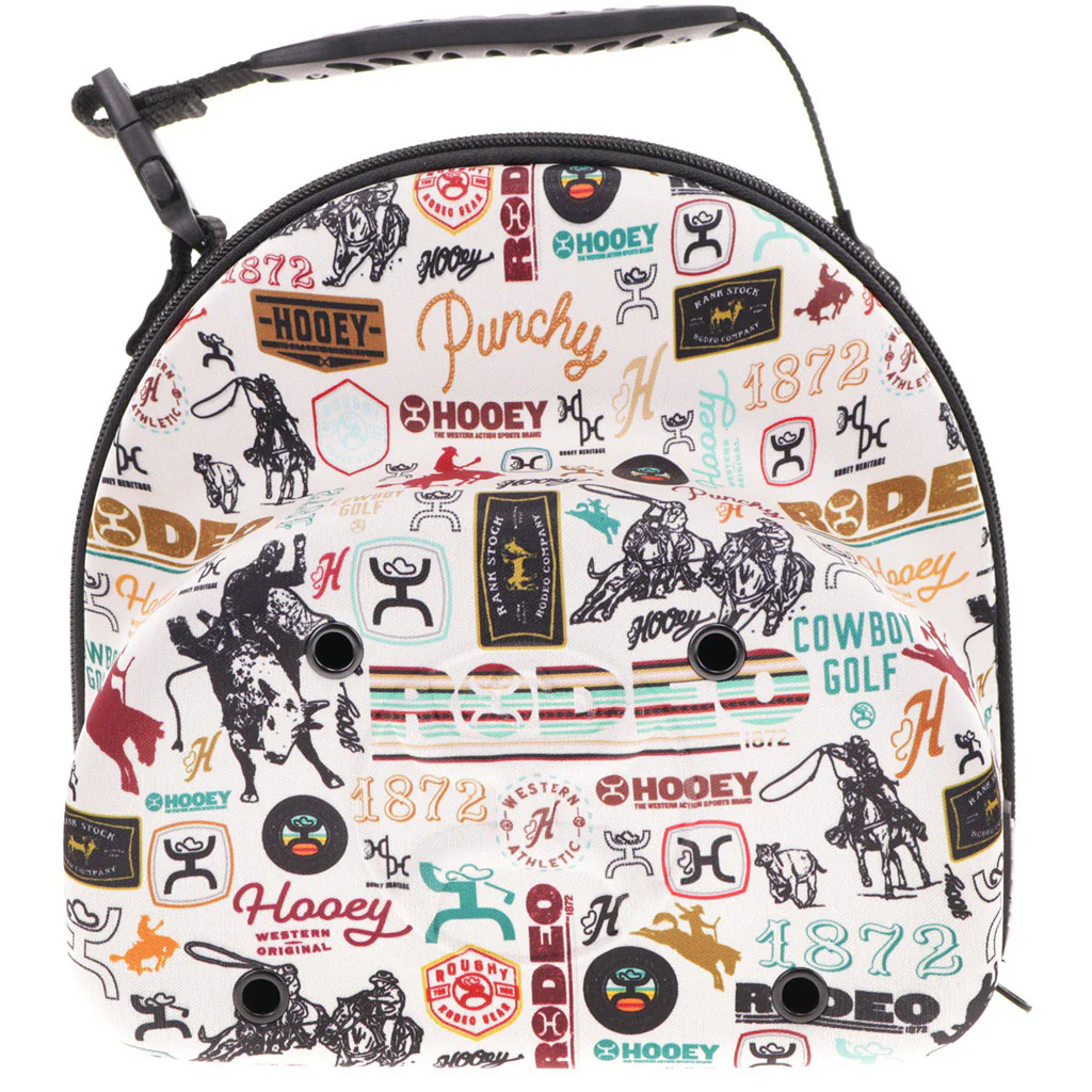 Hooey - Unisex Cap Carrier With Rodeo Pattern On The Outside With Logo And Inside With Handle To Carry - Image 2