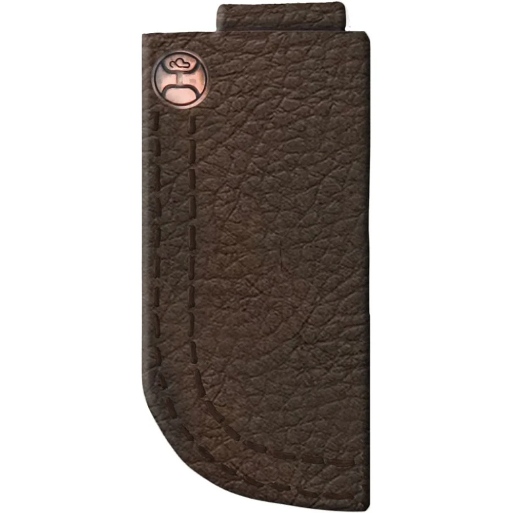 Hooey - Unisex Grayson Shrunken Grain Leather Knife Sheath With Thick Double Stitched Edge And Logo Rivet