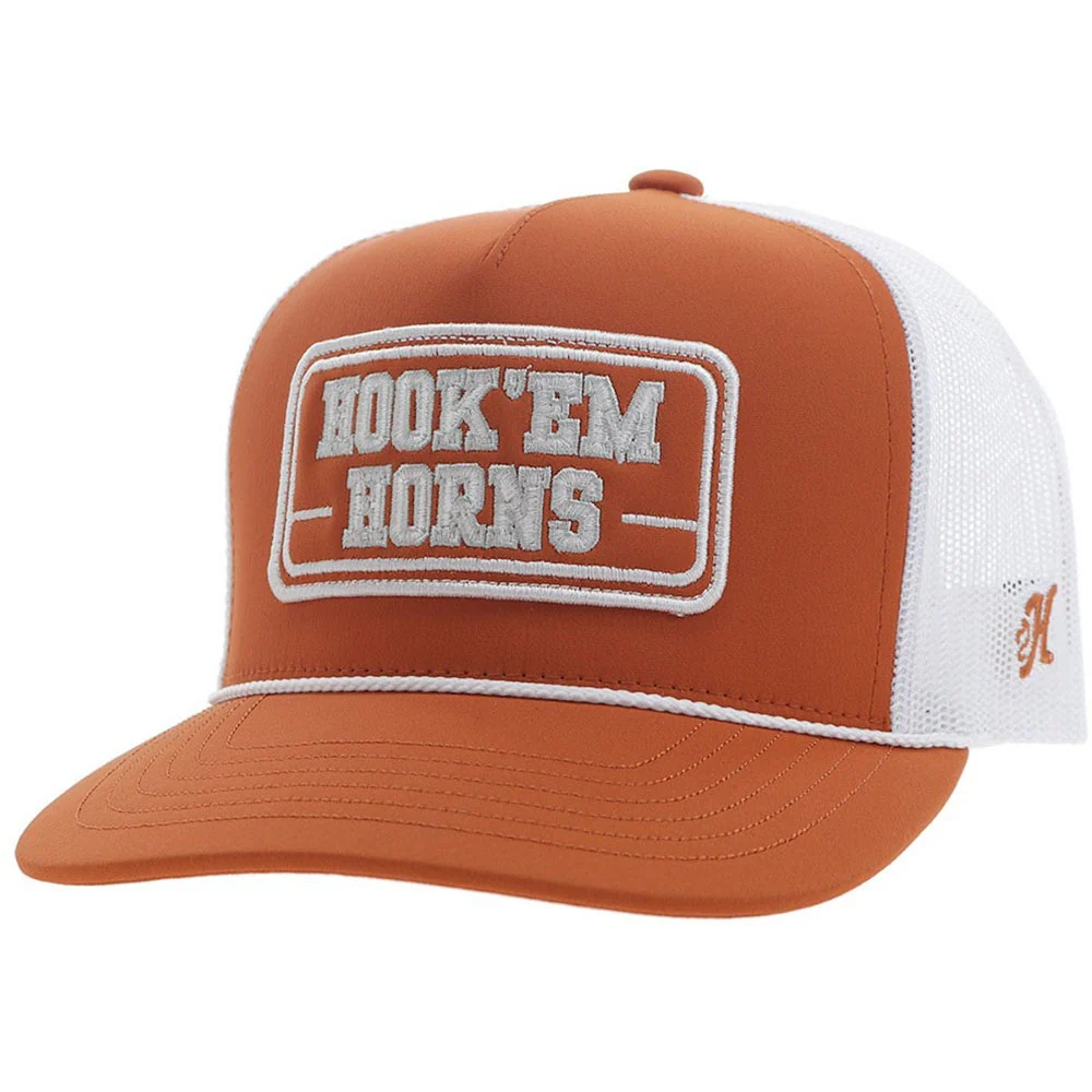 Hooey - Unisex Ut 5-Panel Trucker Cap With Rectangle Patch