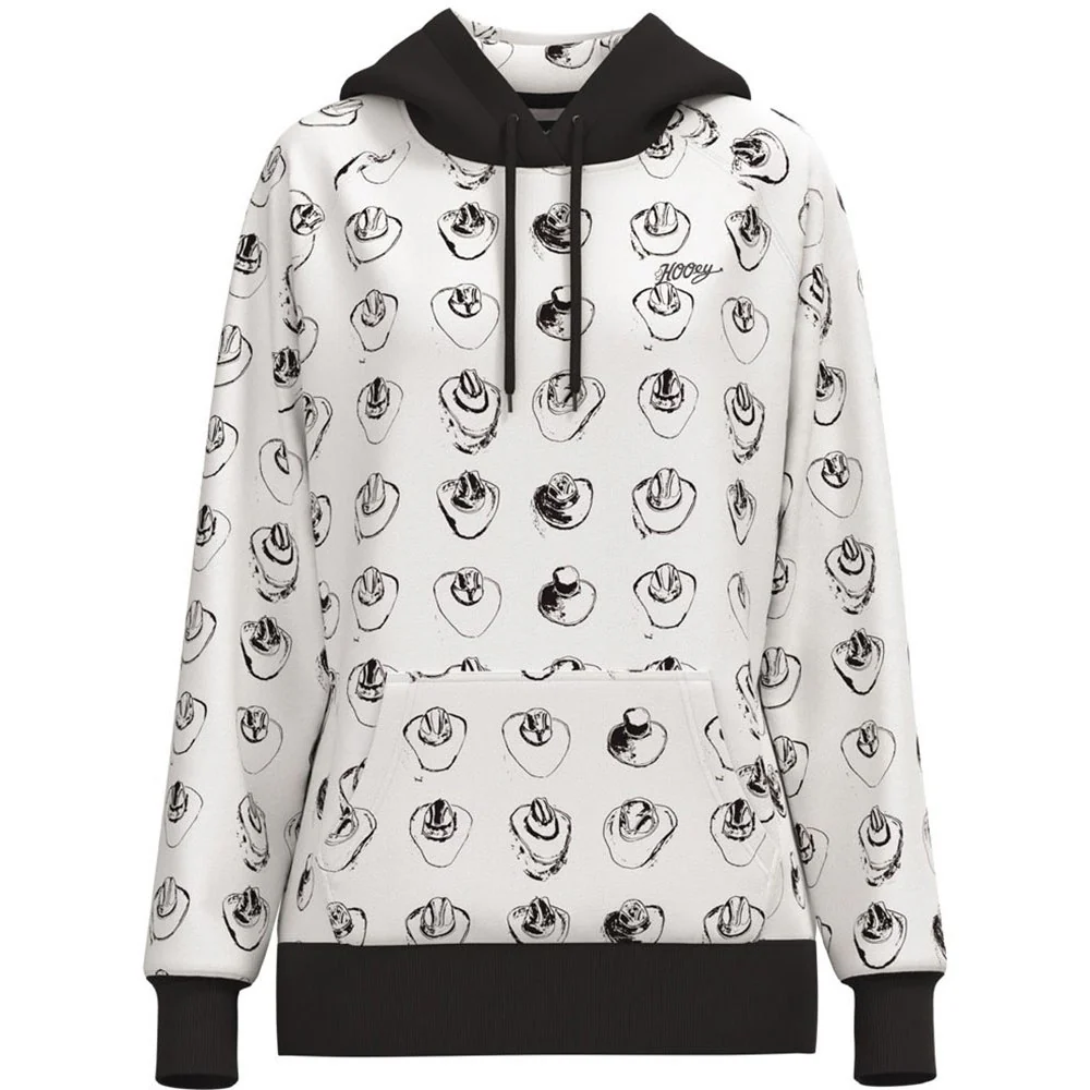Hooey - Womens Cowboy Hat Pattern All Over Hoodie