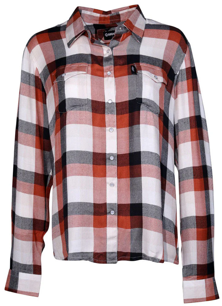 Hooey - Womens Long Sleeve Loose Fitting Flannel Shirt With Peal Snaps - Image 2