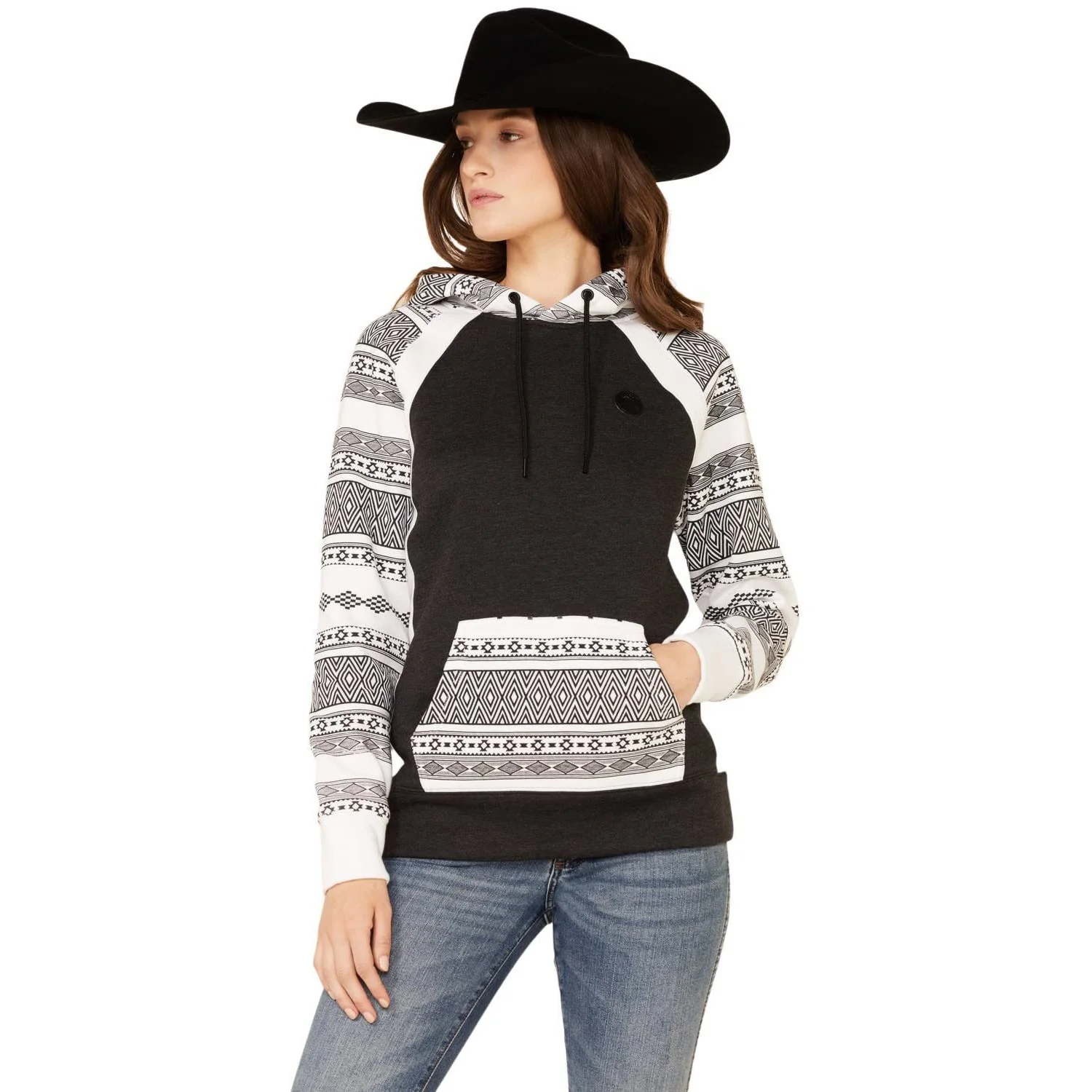 Hooey - Womens Maya Boot Barn Hoodie With Sleeves Kangaroo Pocket And Hood - Image 2