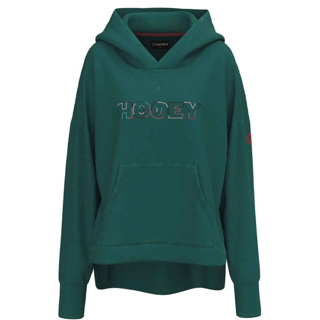 Hooey - Womens Roomy Deep Lake Hoodie With Internal Phone Kangaroo Pocket And Hoodie & Internal Phone Pocket - Image 2