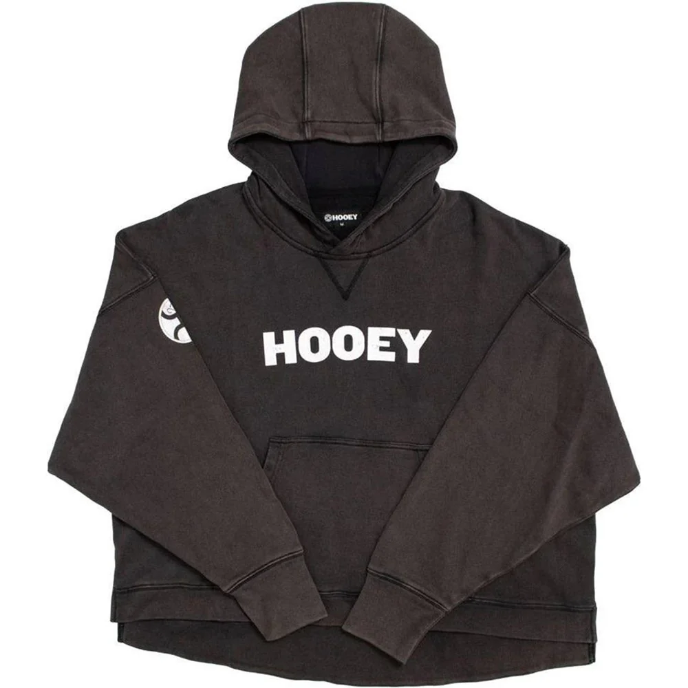 Hooey - Womens Roomy Hoodie With Logo & Internal Phone Kangaroo Pocket And Hoodie & Internal Phone Pocket - Image 2