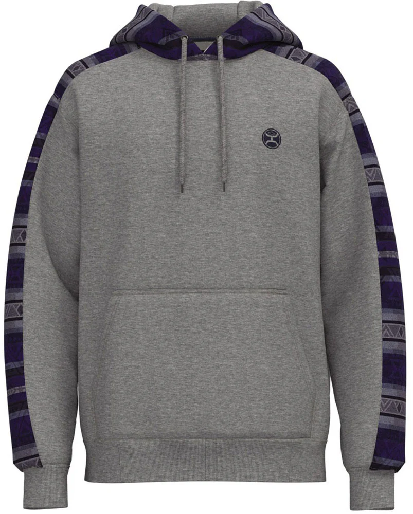 Hooey - Youth Canyon Hoodie With Aztec Pattern Taping Down Arms Kangaroo Pocket And Hood & Internal Phone Pocket - Image 2