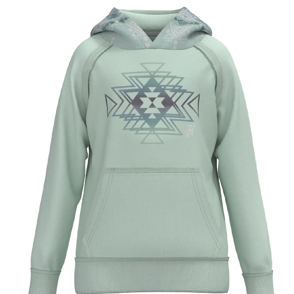 Hooey - Youth Chaparral Hoodie With Aztec Logo On Chest With Kangaroo Pocket & Internal Phone Pocket - Image 3