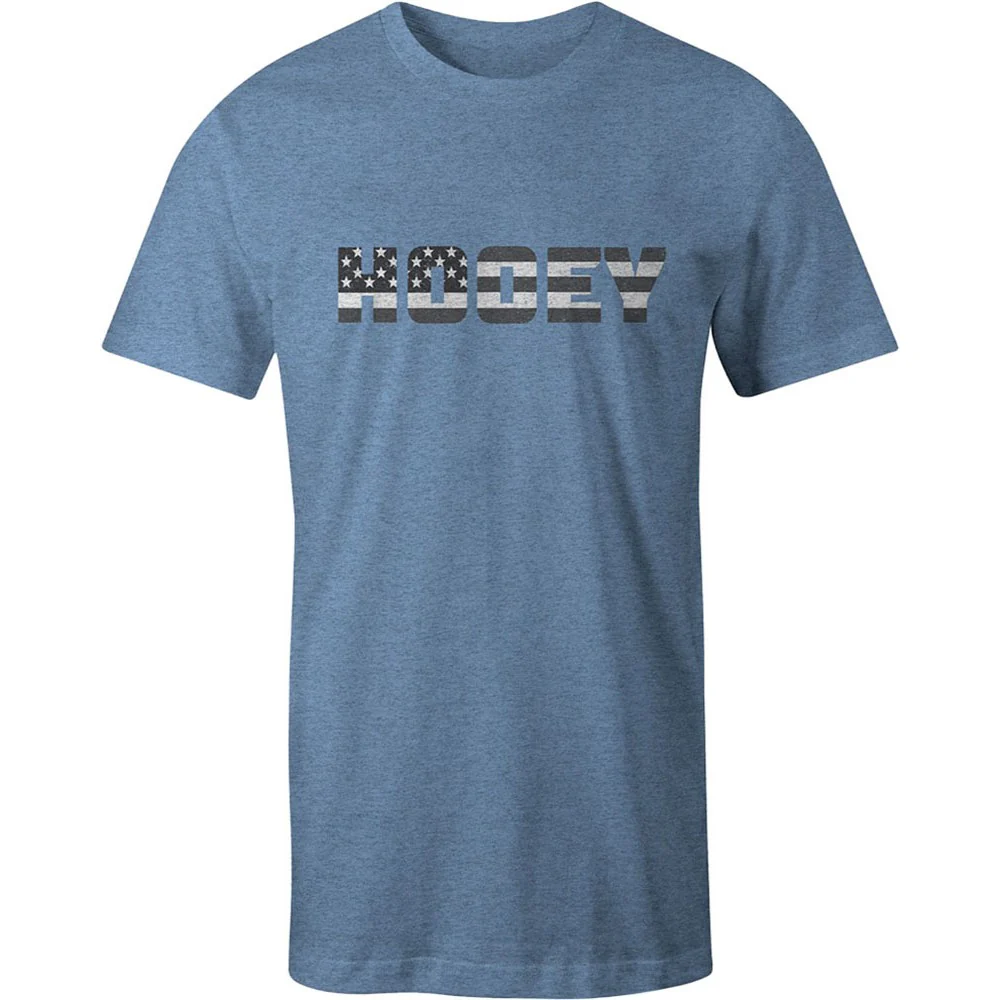 Hooey - Youth Patriot Denim Crew Neck Short Sleeve T-Shirt With Logo - Image 3