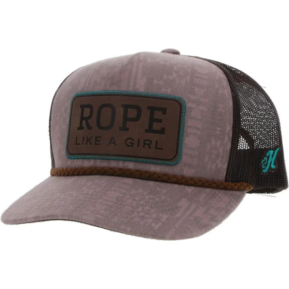 Hooey - Youth Rope Like A Pattern 6-Panel Trucker Cap With Patch - Image 3