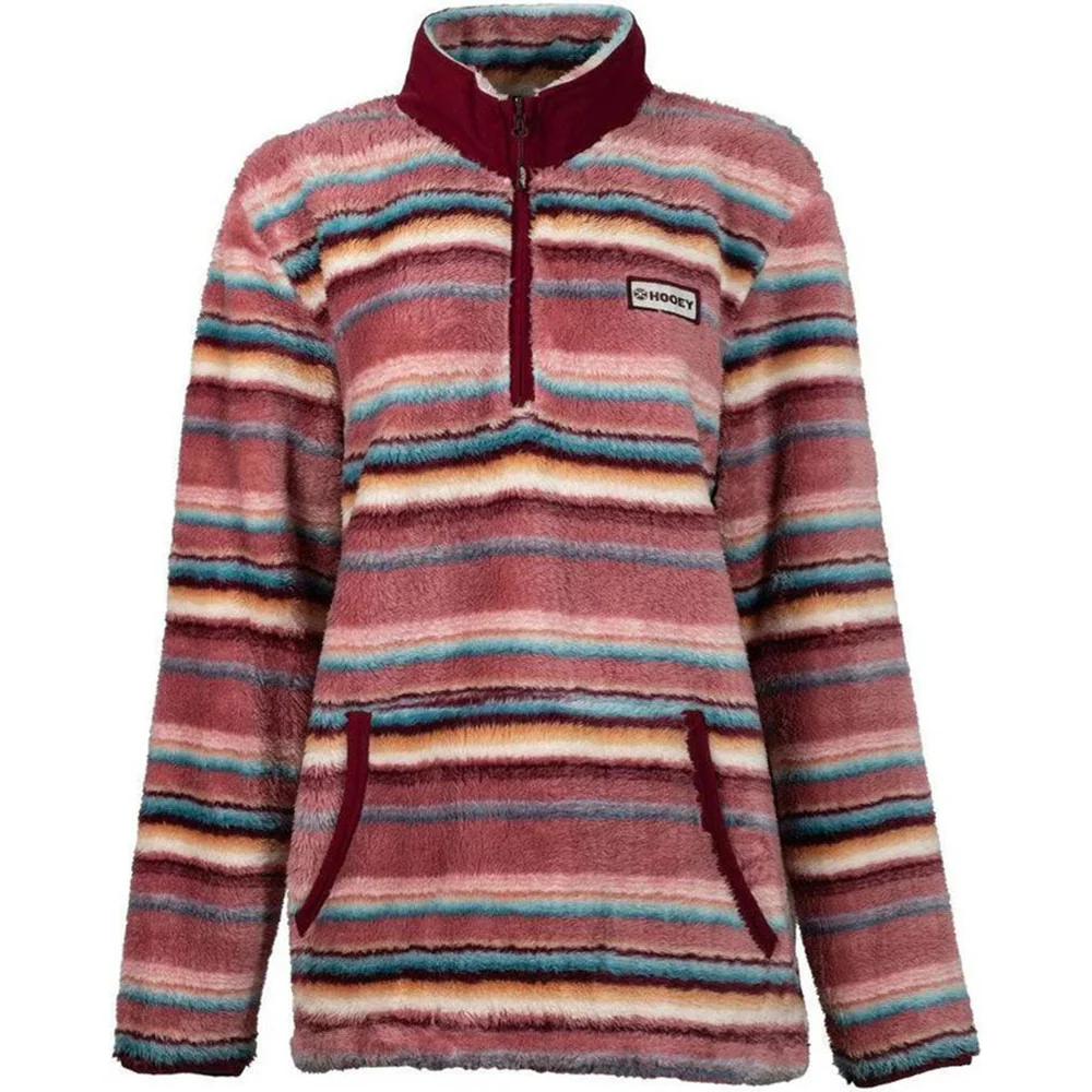 Hooey - Youth Stripe Fleece Pullover With Collar - Image 2