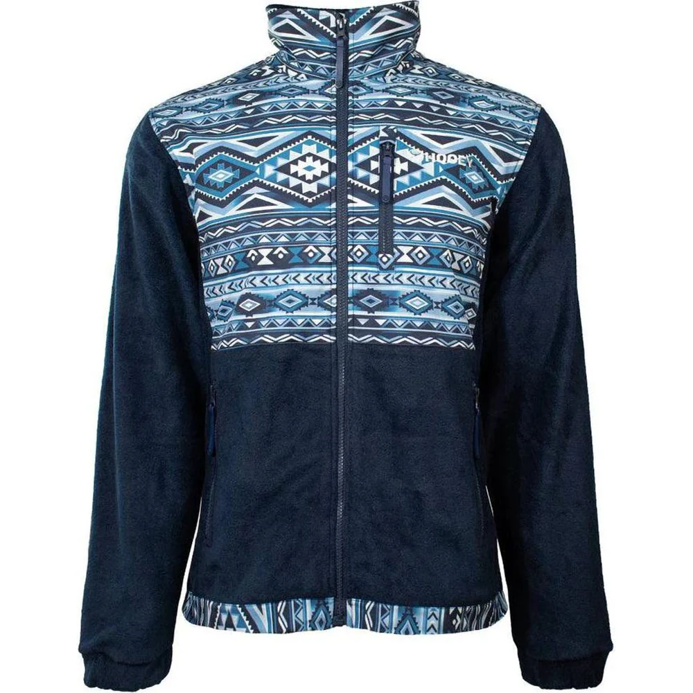 Hooey - Youth Tech Fleece Aztec Pattern Full Zip Jacket - Image 2