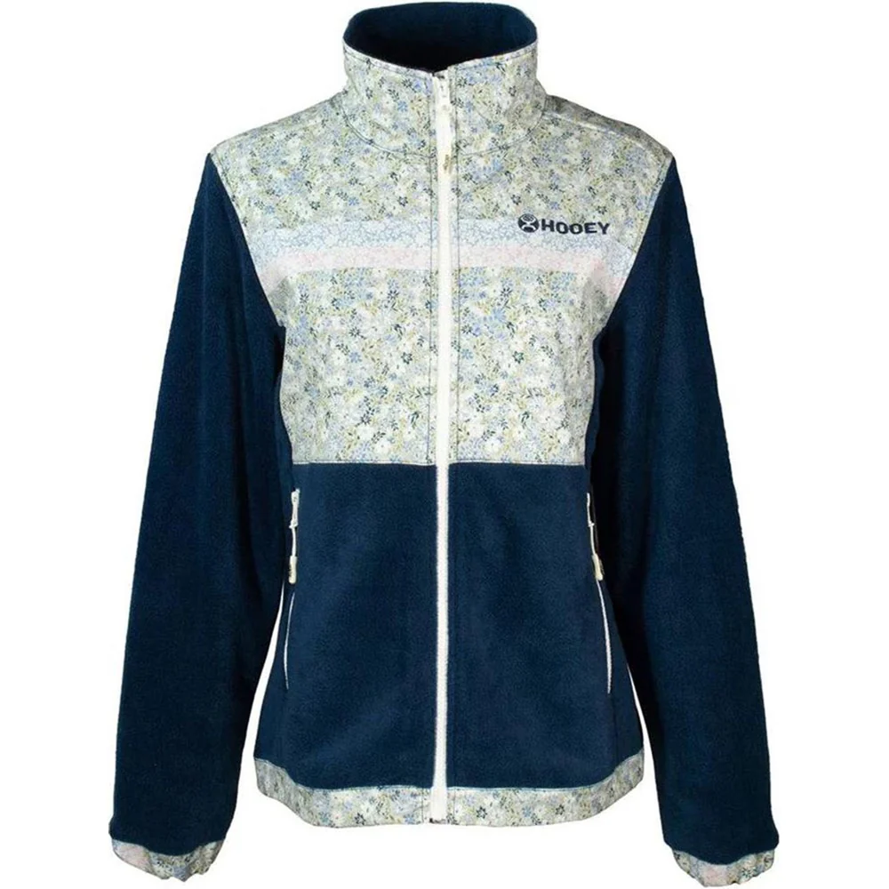 Hooey - Youth Tech Fleece Multi Color Floral Print Full Zip Jacket - Image 2