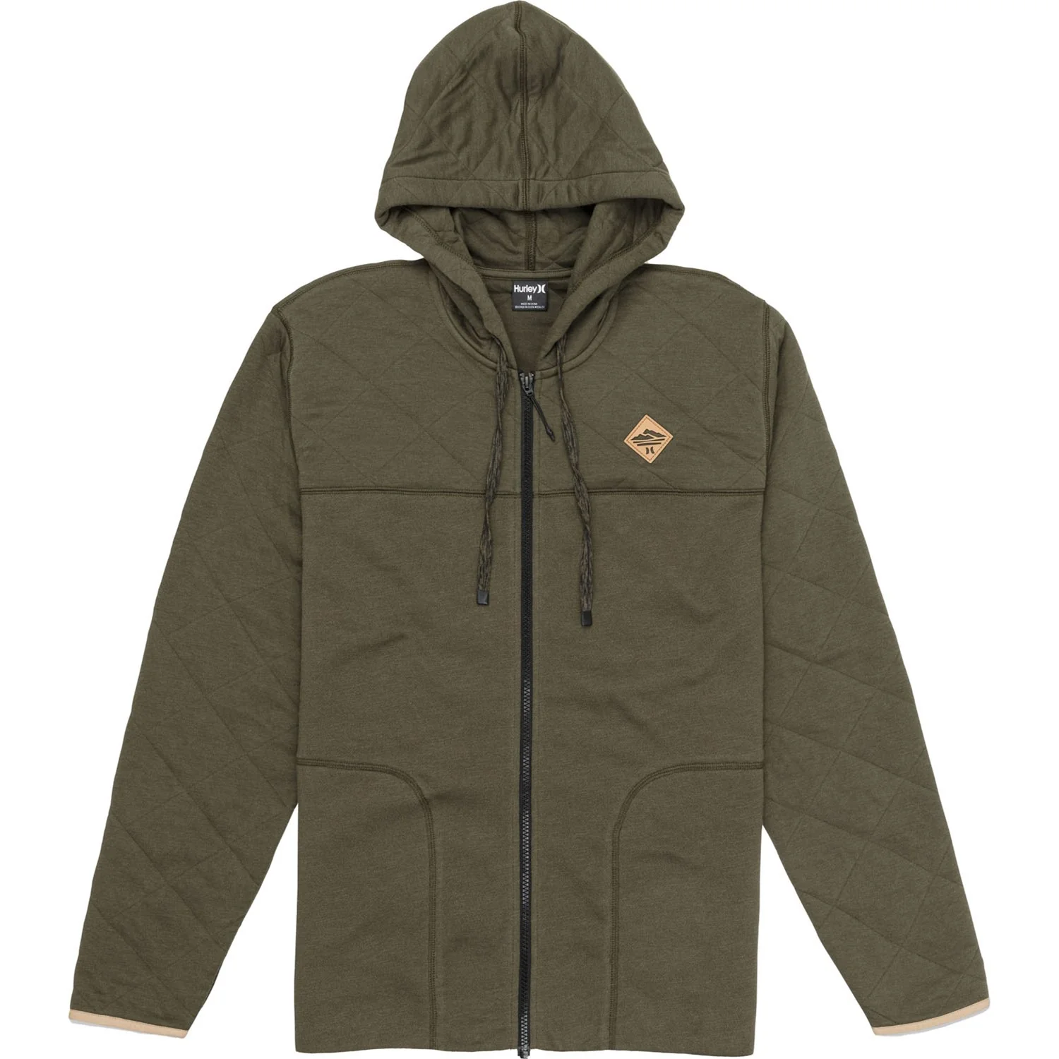 Hurley - Mens Chateau Quilted Full Zip Hoodie