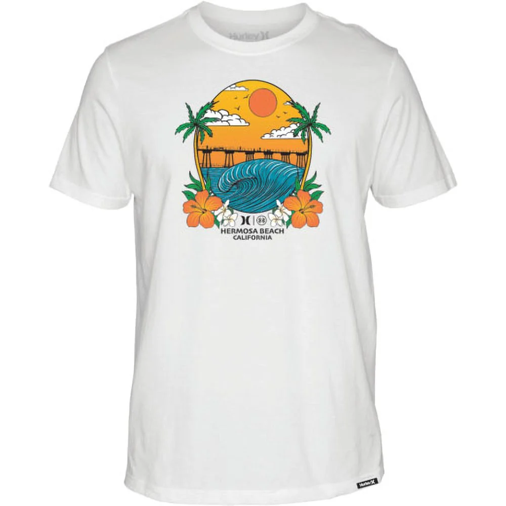 Hurley - Mens Evd Pier Bowl Hermosa Short Sleeve T-Shirt - Image 4