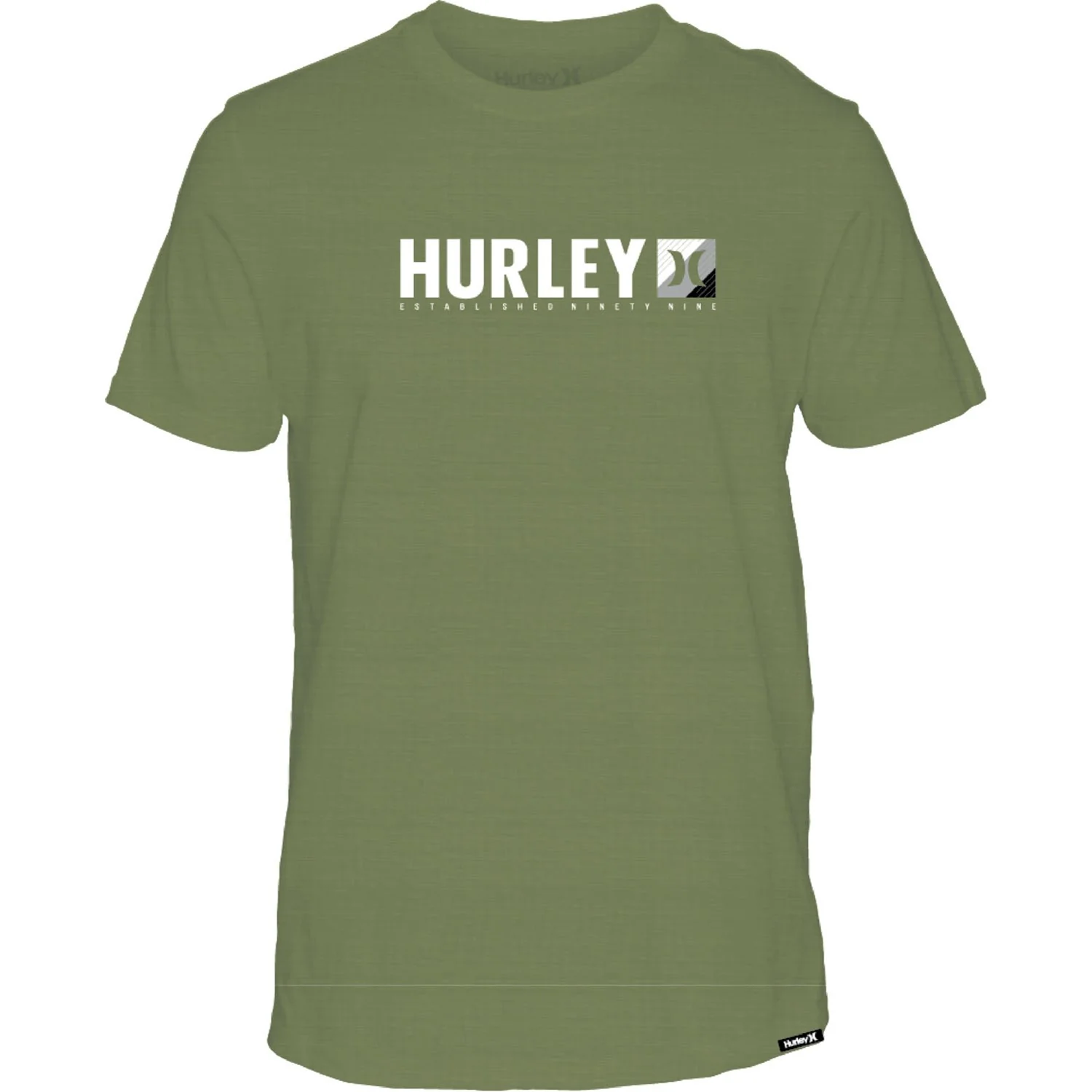 Hurley - Mens Everyday H2O-Dri Lined Slub Short Sleeve T-Shirt - Image 4