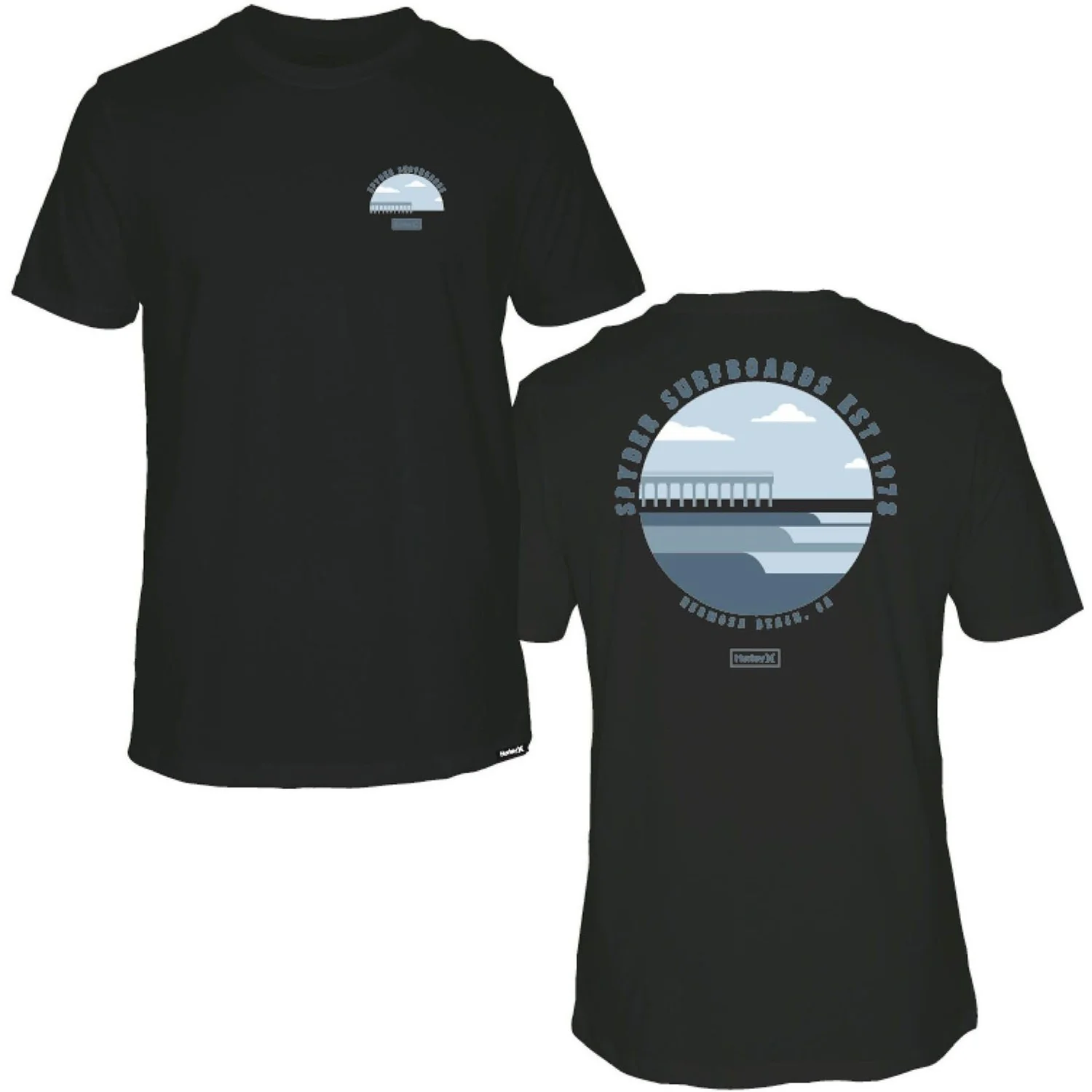 Hurley - Mens Everyday Washed Surf Fest Pier Hb T-Shirt - Image 2