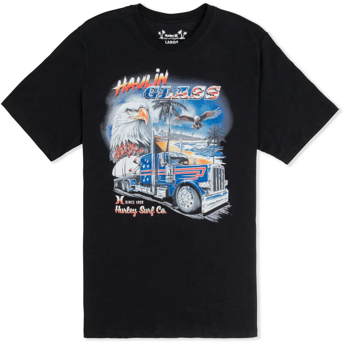 Hurley - Mens Haulin' Glass Short Sleeve T-Shirt - Image 2
