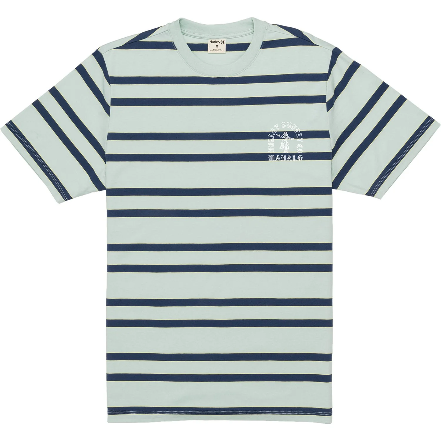 Hurley - Mens Naturals Stripe Short Sleeve T-Shirt - Image 2