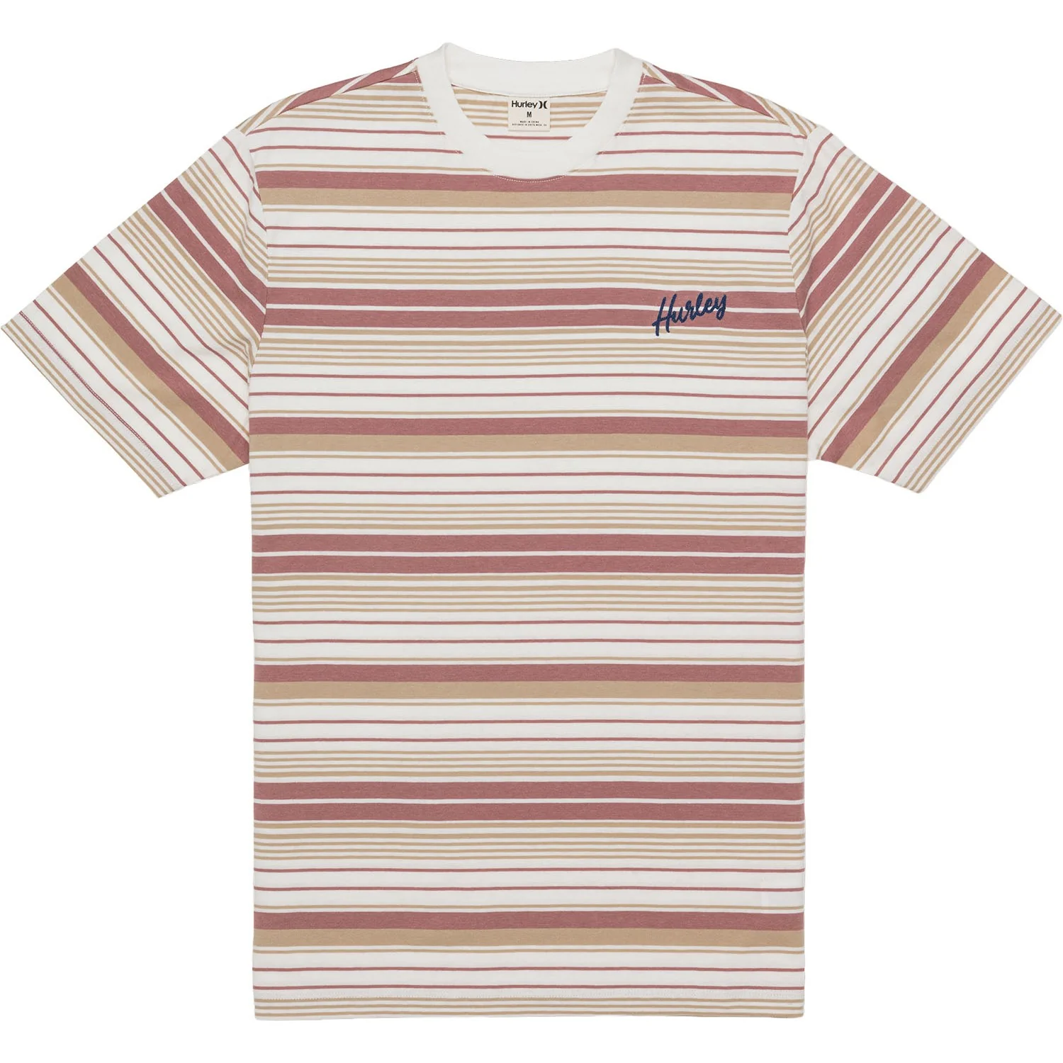 Hurley - Mens Naturals Stripe Short Sleeve T-Shirt - Image 3
