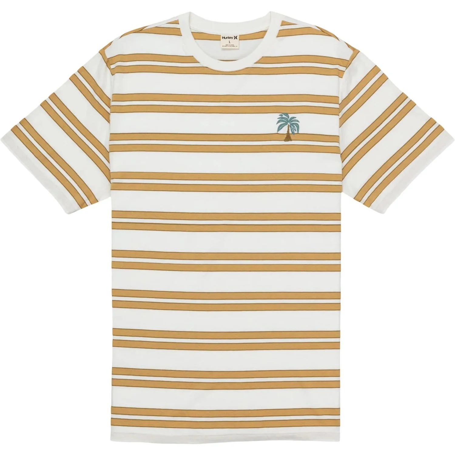 Hurley - Mens Naturals Stripe Short Sleeve T-Shirt - Image 4
