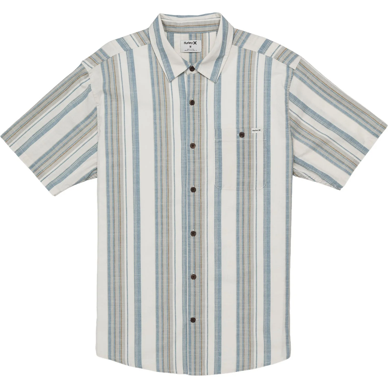 Hurley - Mens One And Only Lido Stripe Short Sleeve Shirt