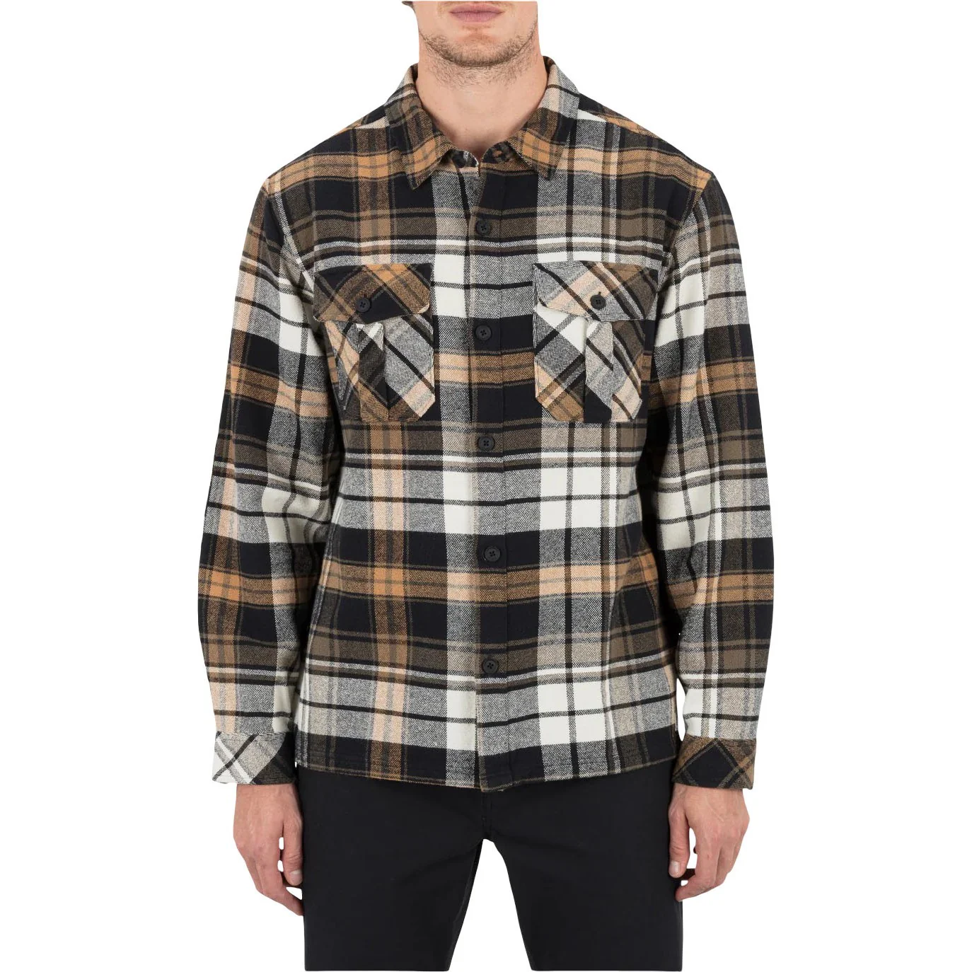 Hurley - Mens Santa Cruz Seaside Flannal Long Sleeve Shirt