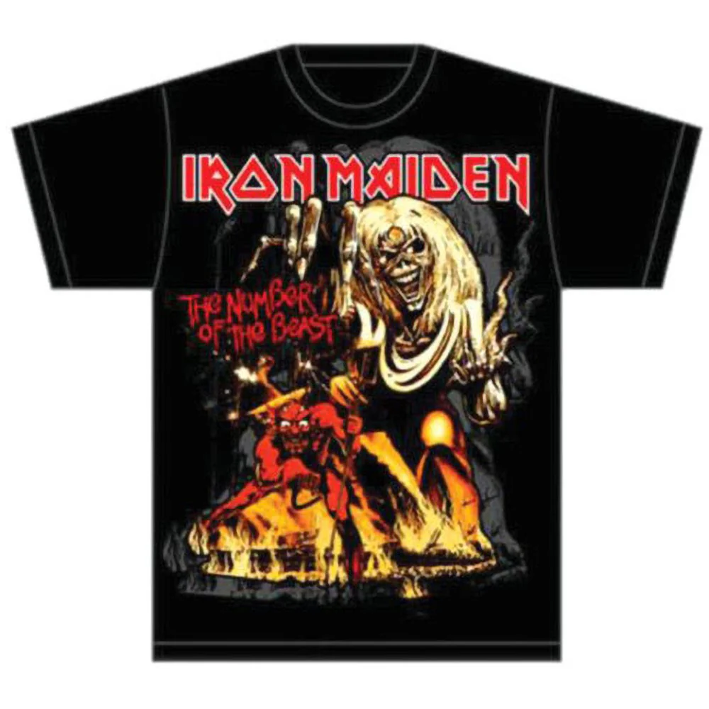 Iron Maiden - Unisex Number Of The Beast Graphic T-Shirt - Image 2