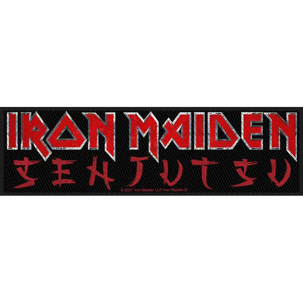 Iron Maiden - Unisex Senjutsu Logo Super Strip Patch - Image 2