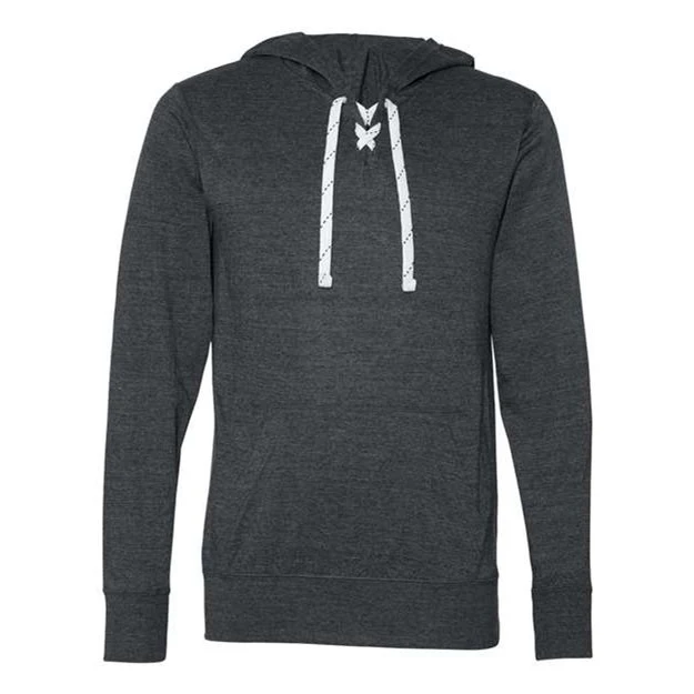 J. America - Mens 8231 Jersey Sport Lace Hooded Pullover - Image 2