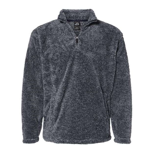 J. America - Mens 8464 Boundary Shag Frosty Sherpa Quarter-Zip Pullover - Image 6