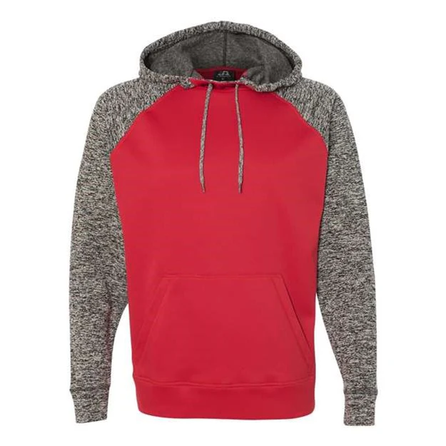 J. America - Mens 8612 Colorblocked Cosmic Fleece Hooded Sweatshirt - Image 11