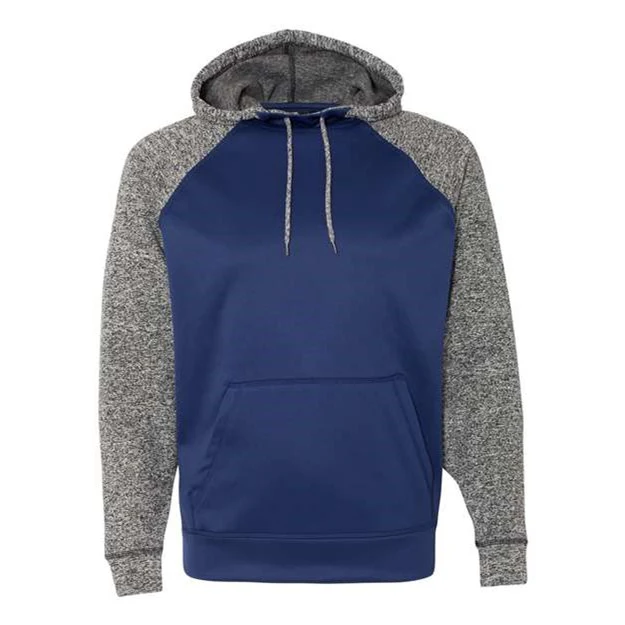 J. America - Mens 8612 Colorblocked Cosmic Fleece Hooded Sweatshirt - Image 2