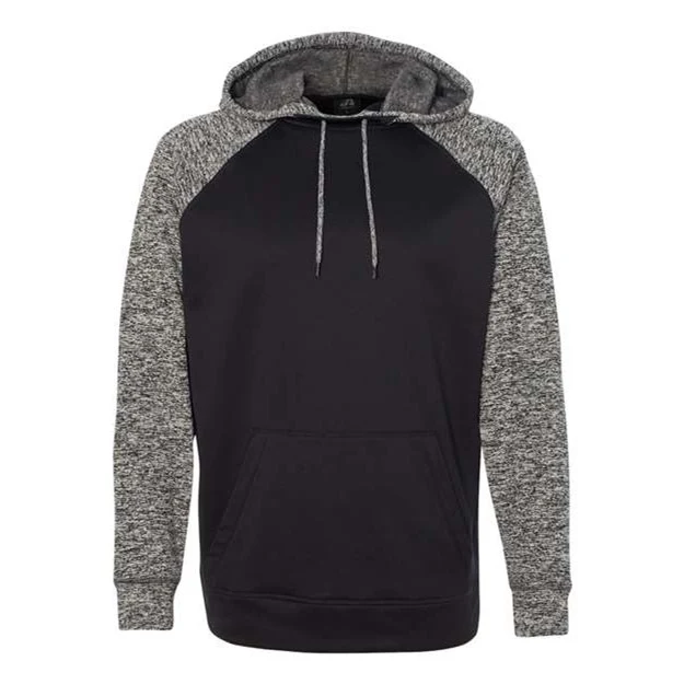 J. America - Mens 8612 Colorblocked Cosmic Fleece Hooded Sweatshirt - Image 6