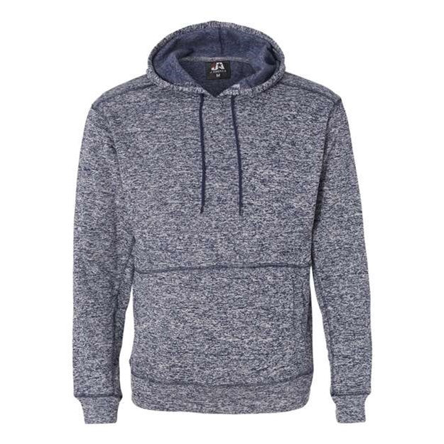 J. America - Mens 8613 Cosmic Fleece Hooded Sweatshirt - Image 2