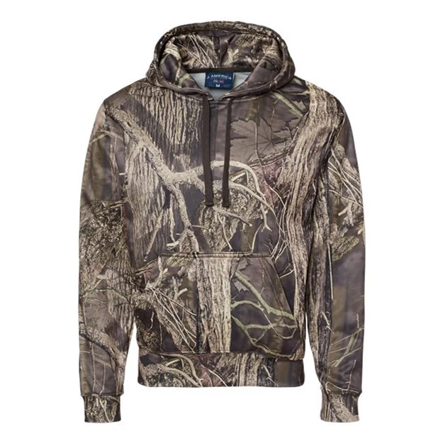 J. America - Mens 8615 Polyester Tailgate Hooded Sweatshirt - Image 2