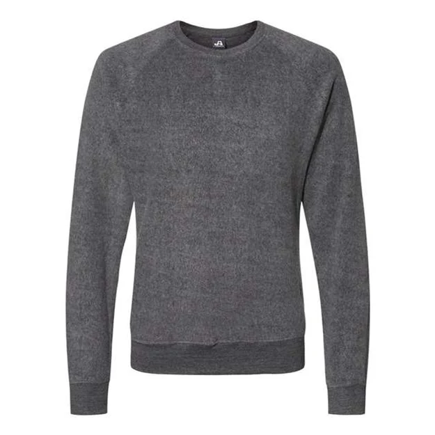 J. America - Mens 8710 Flip Side Fleece Crewneck Pullover - Image 2