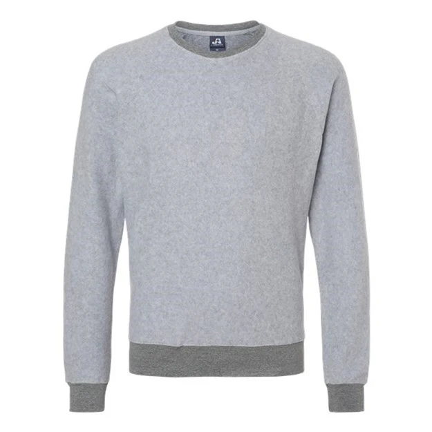 J. America - Mens 8710 Flip Side Fleece Crewneck Pullover - Image 3