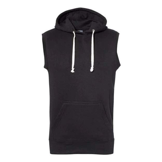 J. America - Mens 8877 Triblend Sleeveless Hooded Sweatshirt - Image 3