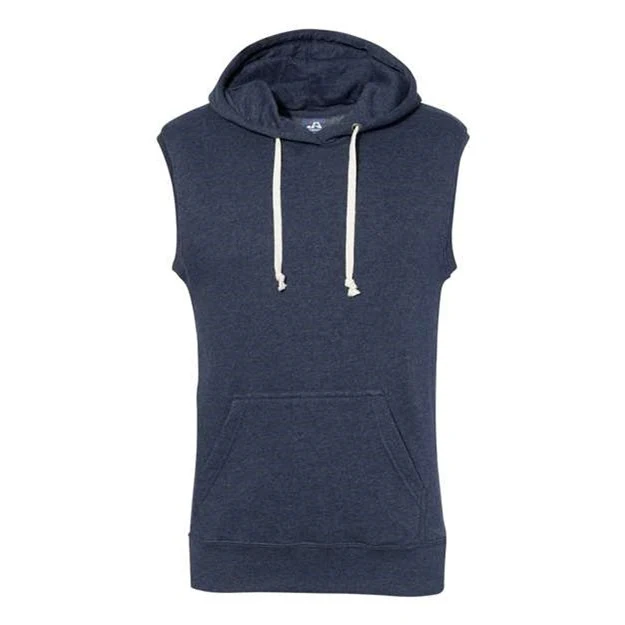 J. America - Mens 8877 Triblend Sleeveless Hooded Sweatshirt - Image 8