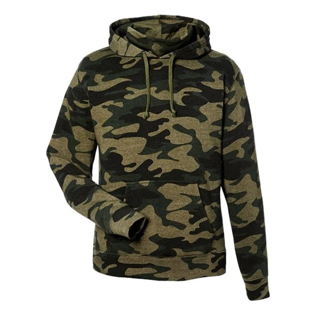 J. America - Mens 8879 Gaiter Fleece Hooded Sweatshirt - Image 4