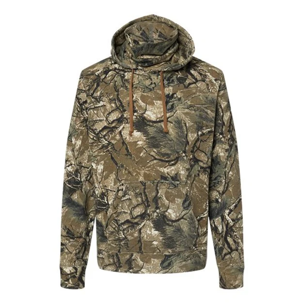 J. America - Mens 8879 Gaiter Fleece Hooded Sweatshirt - Image 7