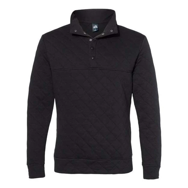 J. America - Mens 8890 Quilted Snap Pullover - Image 4