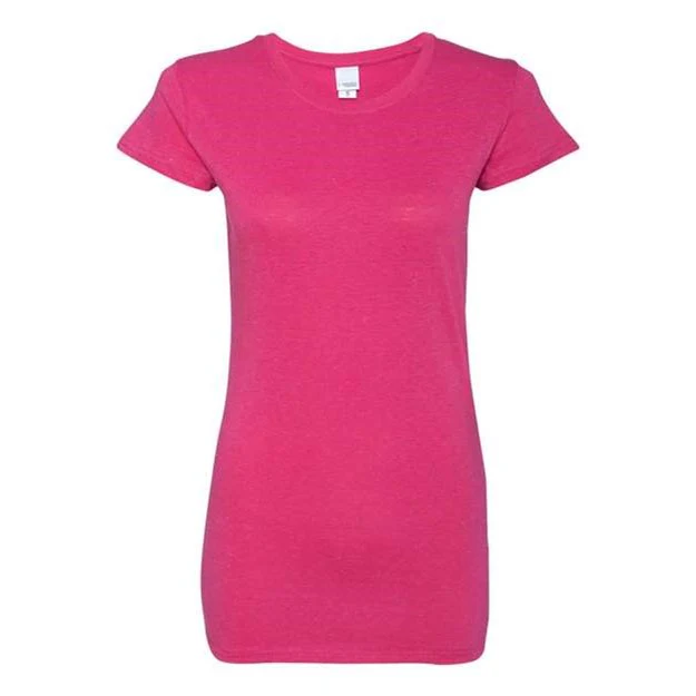 J. America - Womens 8138 Glitter Short Sleeve T-Shirt - Image 8