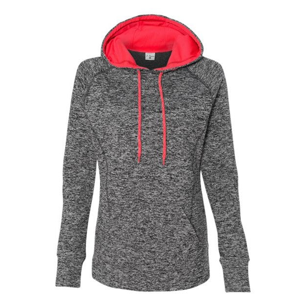 J. America - Womens 8616 Cosmic Fleece Hooded Sweatshirt - Image 2