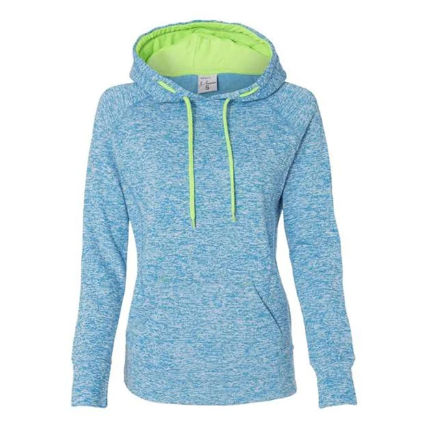 J. America - Womens 8616 Cosmic Fleece Hooded Sweatshirt - Image 3