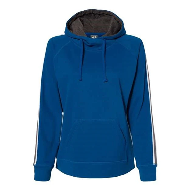 J. America - Womens 8642 Rival Fleece Hooded Sweatshirt - Image 4