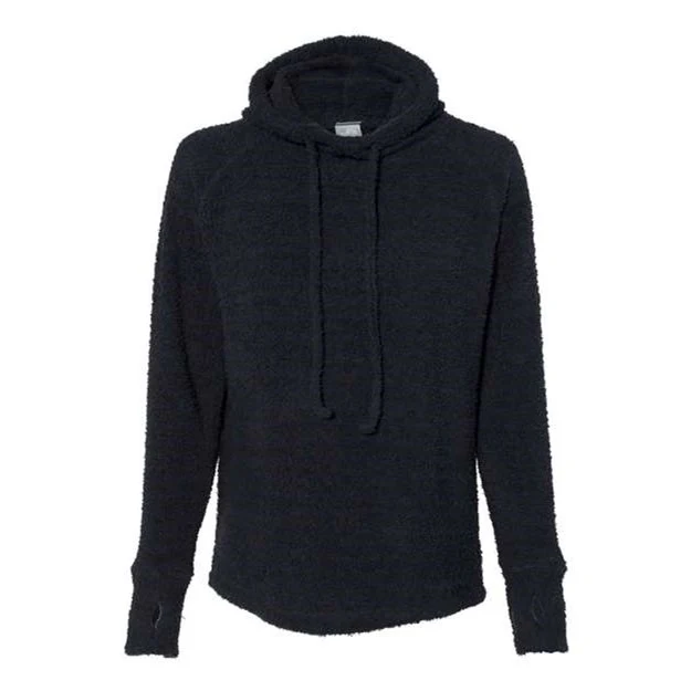 J. America - Womens 8680 Teddy Fleece Hooded Pullover - Image 3