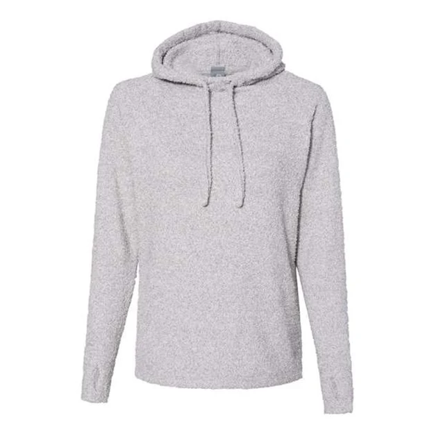 J. America - Womens 8680 Teddy Fleece Hooded Pullover - Image 5